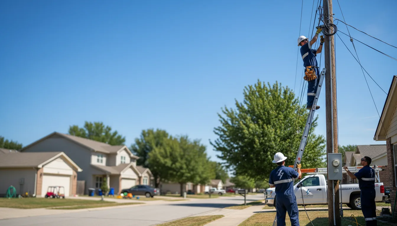 Residential electrician providing installation services in Chester, UT